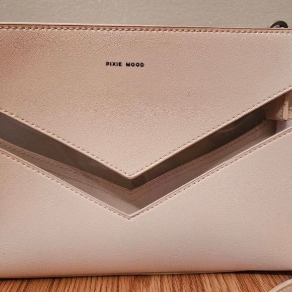 Pixie Mood Vegan Leather Crossbody Bag Light Pink. - Picture 5 of 11